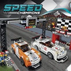 Brick Pops Inc. LEGO Speed Champions 75912 Porsche 911 GT Finish Line (551 Pieces) Building Kit