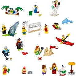 Brick Pops Inc. LEGO City Town 60153 People Pack Fun At The Beach (169 Piece) Building Kit