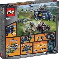 Brick Pops Inc. LEGO Jurassic World 75928 Blue's Helicopter Pursuit (397 Pieces) Building Kit