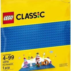 Brick Pops Inc. LEGO Classic Blue Baseplate 10714 (1 Piece) Building Kit