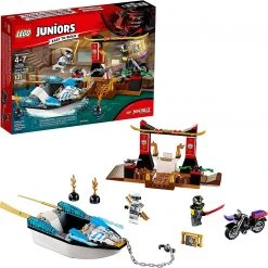 Brick Pops Inc. LEGO Juniors 10755 Zane's Ninja Boat Pursuit (131 Pieces) Building Kit