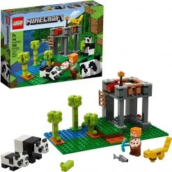 Brick Pops Inc. LEGO Minecraft 21158 The Panda Nursery (204 Pieces) Building Kit