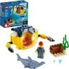 Brick Pops Inc. LEGO City 60263 Ocean Mini-Submarine (41 Pieces) Building Kit