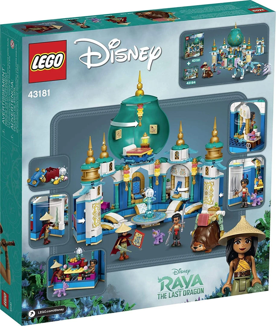 Brick Pops Inc. LEGO Disney 43181 Raya And The Heart Palace (610 Pieces) Building Kit New 2021 5 Brick Pops Inc. LEGO Disney 43181 Raya And The Heart Palace (610 Pieces) Building Kit New 2021