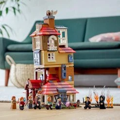 Brick Pops Inc. LEGO 75980 Harry Potter Attack On The Burrow (1047 Pieces) Building Kit