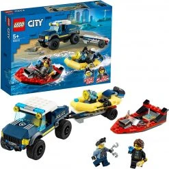 Brick Pops Inc. LEGO City 60272 Elite Police Boat Transport (166 Pieces) Building Kit