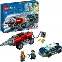 Brick Pops Inc. LEGO City 60273 Police Driller Chase (179 Pieces) Building Kit