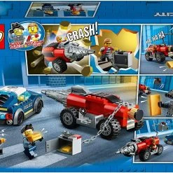 Brick Pops Inc. LEGO City 60273 Police Driller Chase (179 Pieces) Building Kit