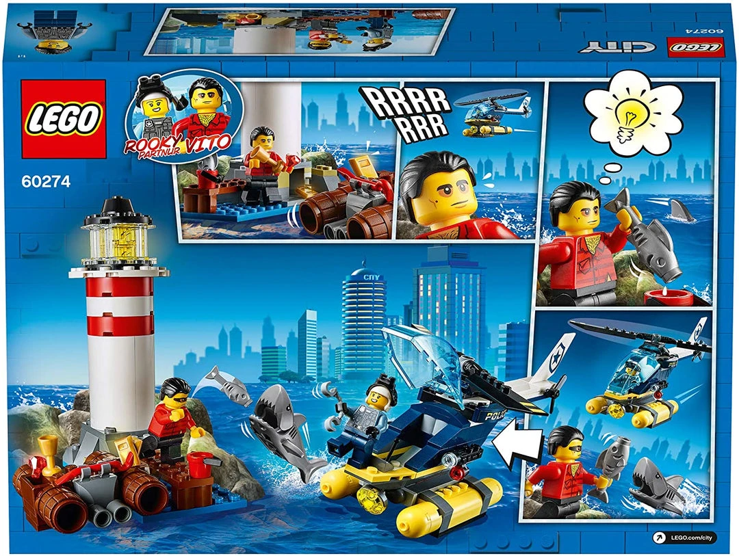 Brick Pops Inc. LEGO City 60274 Police Lighthouse Capture (189 Pieces) Building Kit 5 Brick Pops Inc. LEGO City 60274 Police Lighthouse Capture (189 Pieces) Building Kit