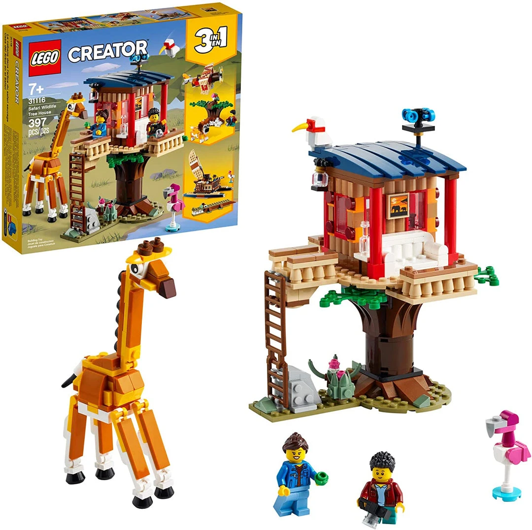 Brick Pops Inc. LEGO Creator 3in1 31116 Safari Wildlife Tree House (397 Pieces) Building Kit New 2021 3 Brick Pops Inc. LEGO Creator 3in1 31116 Safari Wildlife Tree House (397 Pieces) Building Kit New 2021