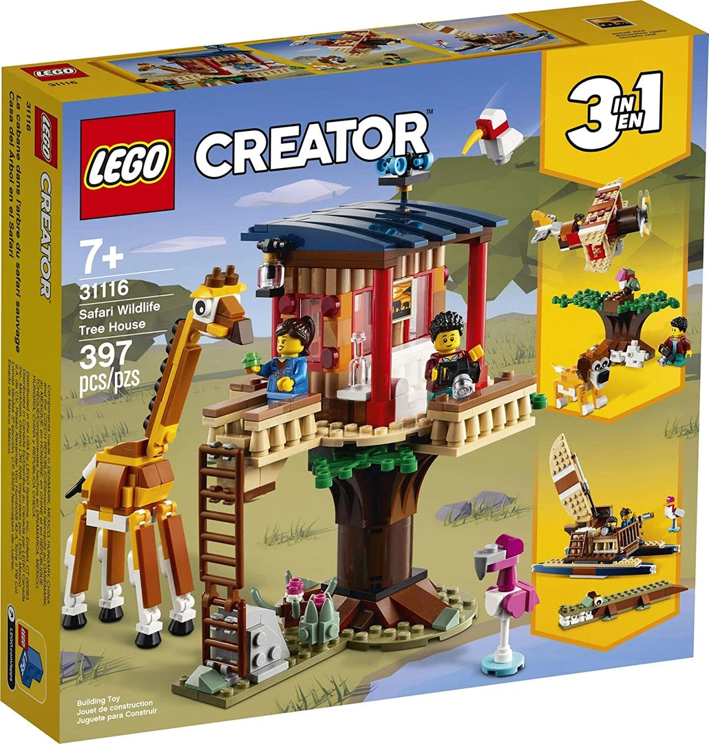 Brick Pops Inc. LEGO Creator 3in1 31116 Safari Wildlife Tree House (397 Pieces) Building Kit New 2021 4 Brick Pops Inc. LEGO Creator 3in1 31116 Safari Wildlife Tree House (397 Pieces) Building Kit New 2021