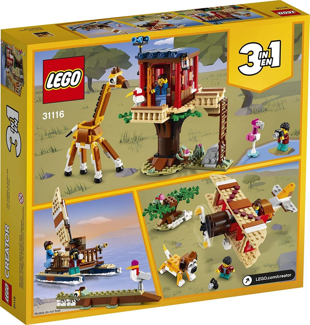 Brick Pops Inc. LEGO Creator 3in1 31116 Safari Wildlife Tree House (397 Pieces) Building Kit New 2021 5 Brick Pops Inc. LEGO Creator 3in1 31116 Safari Wildlife Tree House (397 Pieces) Building Kit New 2021