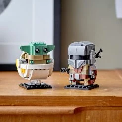 Brick Pops Inc. LEGO BrickHeadz Star Wars 75317 The Mandalorian & The Child (295 Pieces) Building Kit