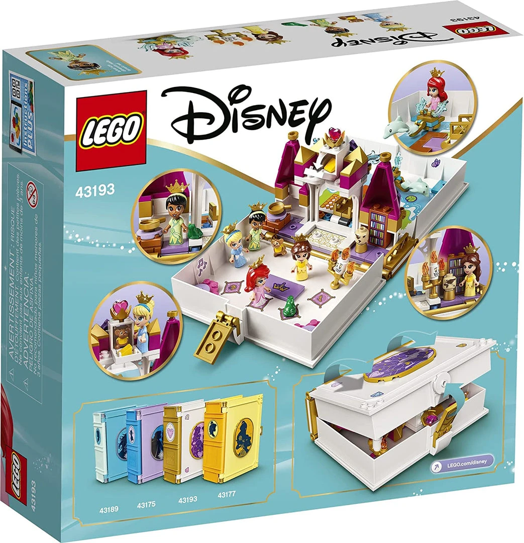 Brick Pops Inc. LEGO Disney 43193 Ariel, Belle, Cinderella And Tiana’s Storybook Adventures (130 Pieces) Building Kit New 2021 4 Brick Pops Inc. LEGO Disney 43193 Ariel, Belle, Cinderella And Tiana’s Storybook Adventures (130 Pieces) Building Kit New 2021