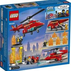 Brick Pops Inc. LEGO City 60281 Fire Rescue Helicopter (212 Pieces) Building Kit New 2021