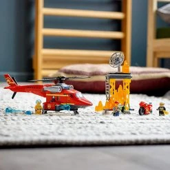 Brick Pops Inc. LEGO City 60281 Fire Rescue Helicopter (212 Pieces) Building Kit New 2021