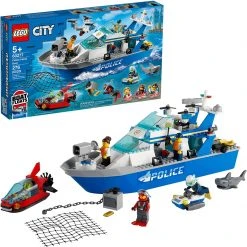 Brick Pops Inc. LEGO City 60277 Police Patrol Boat (276 Pieces) Building Kit New 2021