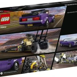 Brick Pops Inc. LEGO Speed Champions 76904 Mopar Dodge SRT Top Fuel Dragster And 1970 Dodge Challenger T/A (627 Pieces) Building Kit New 2021