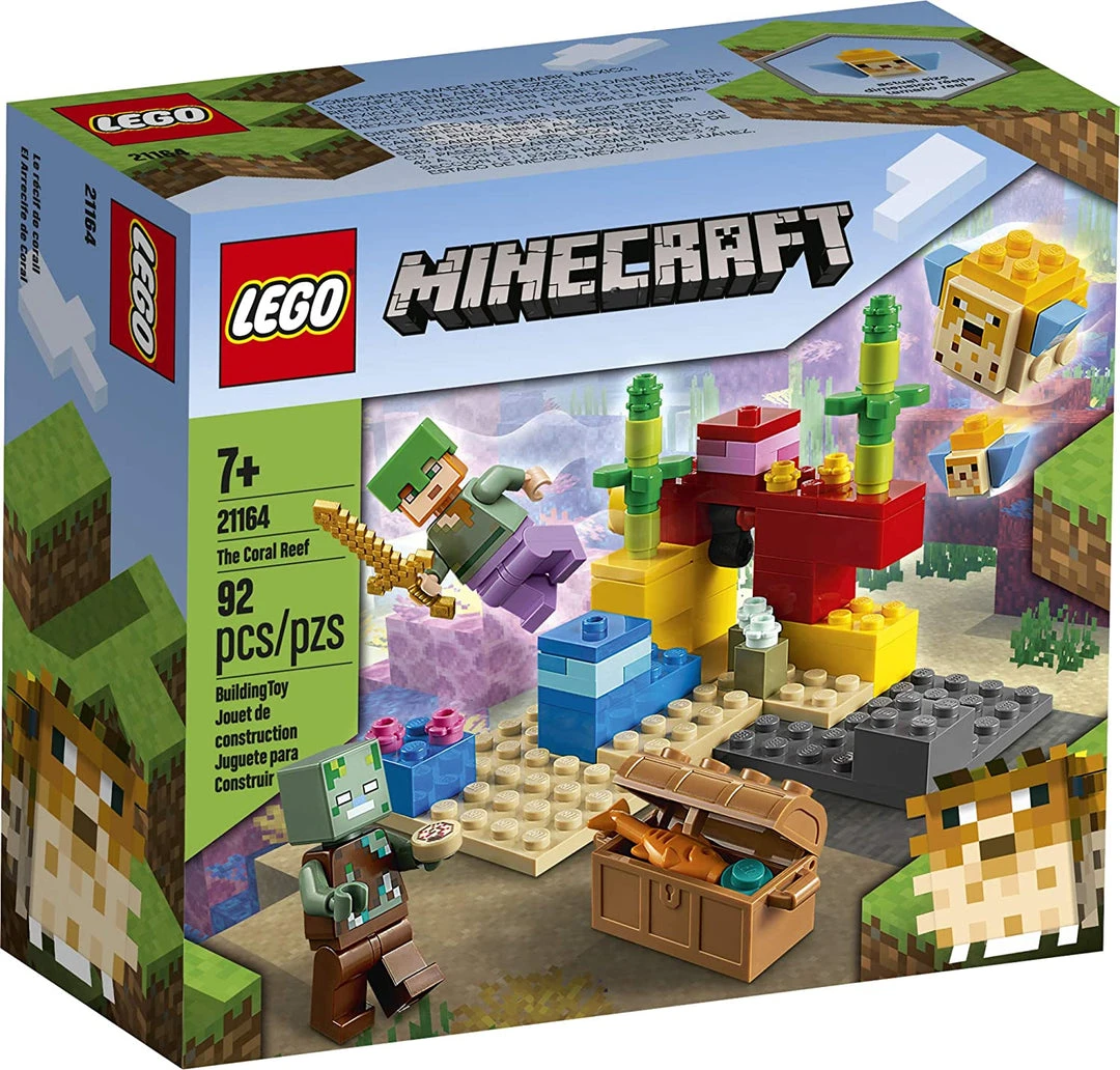 Brick Pops Inc. LEGO Minecraft 21164 The Coral Reef (92 Pieces) New 2021 4 Brick Pops Inc. LEGO Minecraft 21164 The Coral Reef (92 Pieces) New 2021