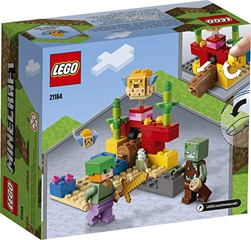 Brick Pops Inc. LEGO Minecraft 21164 The Coral Reef (92 Pieces) New 2021 5 Brick Pops Inc. LEGO Minecraft 21164 The Coral Reef (92 Pieces) New 2021