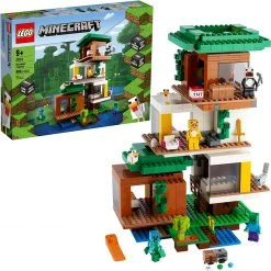 Brick Pops Inc. LEGO Minecraft 21174 The Modern Treehouse (909 Pieces) Building Kit New 2021