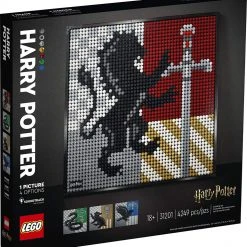 Brick Pops Inc. LEGO Art 31201 Harry Potter Hogwarts Crests (4249 Pieces) Collectible Building Kit New 2021