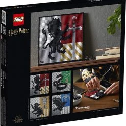 Brick Pops Inc. LEGO Art 31201 Harry Potter Hogwarts Crests (4249 Pieces) Collectible Building Kit New 2021