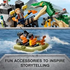 Brick Pops Inc. LEGO Jurassic World 76942 Baryonyx Dinosaur Boat Escape (308 Pieces) Building Kit New 2021
