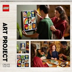Brick Pops Inc. LEGO Art Project 21226 Create Together Canvas Wall Art Décor Building Kit