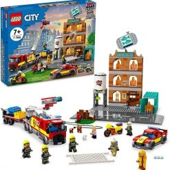 Brick Pops Inc. LEGO City 60321 Fire Brigade (766 Pieces) Building Kit