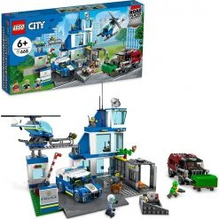 Brick Pops Inc. LEGO City 60316 Police Station (668 Pieces) Building Kit
