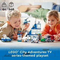 Brick Pops Inc. LEGO City 60316 Police Station (668 Pieces) Building Kit