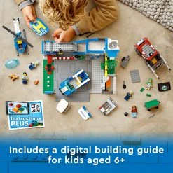 Brick Pops Inc. LEGO City 60316 Police Station (668 Pieces) Building Kit