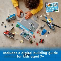 Brick Pops Inc. LEGO City 60317 Police Chase At The Bank (915 Pieces) Building Kit