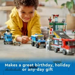 Brick Pops Inc. LEGO City 60317 Police Chase At The Bank (915 Pieces) Building Kit