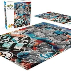 Brick Pops Inc. Buffalo Games Pokemon Squirtle Evolution Graffit 1000 Piece Jigsaw Puzzle
