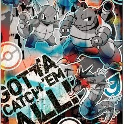 Brick Pops Inc. Buffalo Games Pokemon Squirtle Evolution Graffit 1000 Piece Jigsaw Puzzle