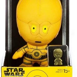 Brick Pops Inc. Collectible Toys Underground Toys Star Wars C3PO Yoda Stylized Plush Enamel Pins