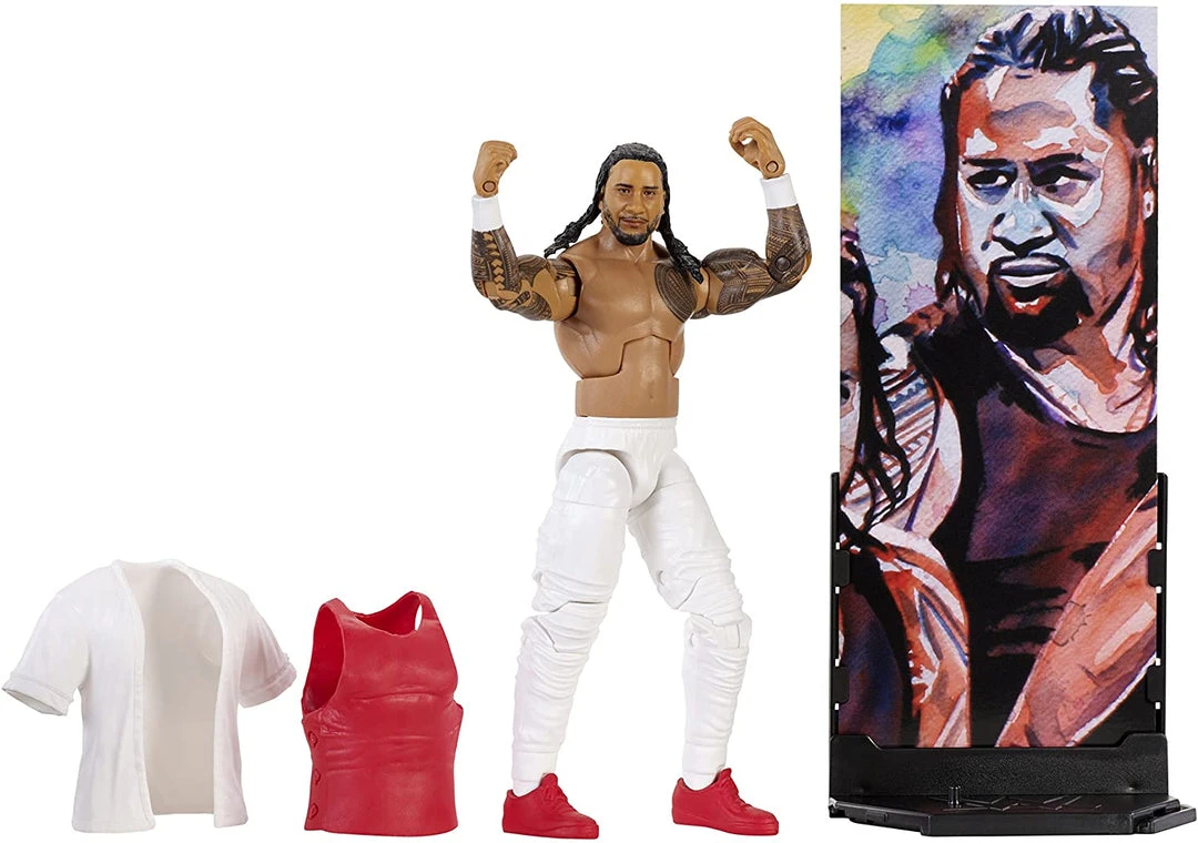Brick Pops Inc. WWE MATTEL Jimmy USO Elite Collection Series # 54 Action Figure 5 Brick Pops Inc. WWE MATTEL Jimmy USO Elite Collection Series # 54 Action Figure