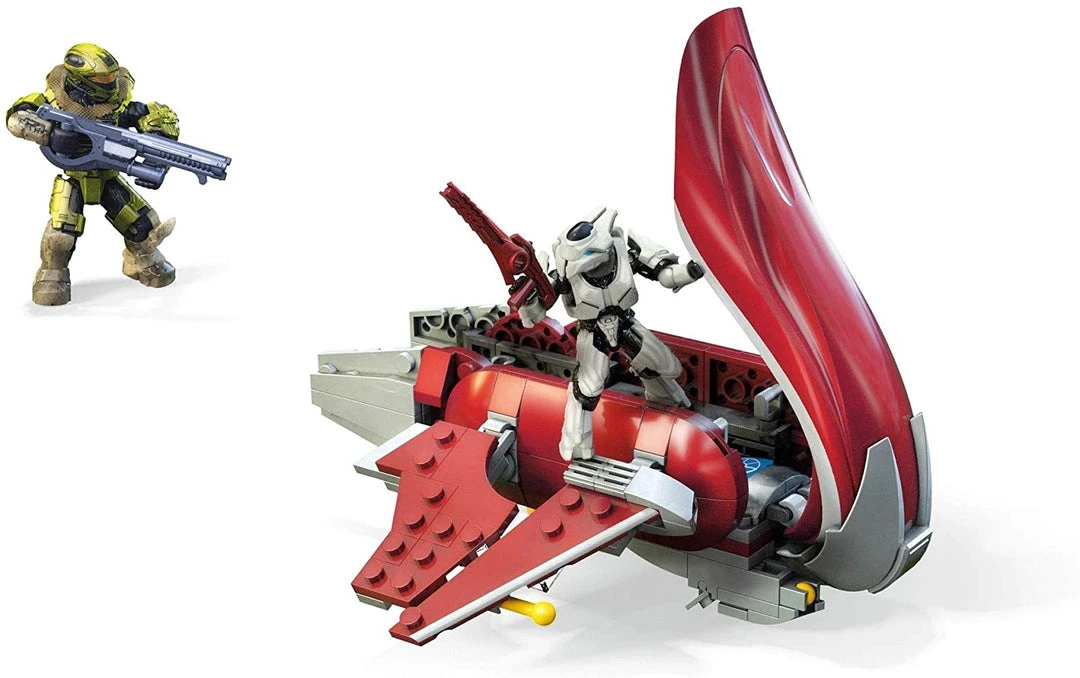 Brick Pops Inc. Collectible Toys Mega Construx Infinite Construction #218 Halo Banshee Breakout Vehicle Halo Figure, Building Toys For Kids 7 Brick Pops Inc. Collectible Toys Mega Construx Infinite Construction #218 Halo Banshee Breakout Vehicle Halo Figure, Building Toys For Kids