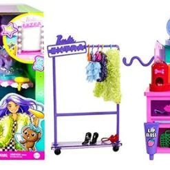 Brick Pops Inc. Collectible Toys Barbie Extra Doll & Vanity Exclusive Doll, Pet Puppy (45+ Pieces)