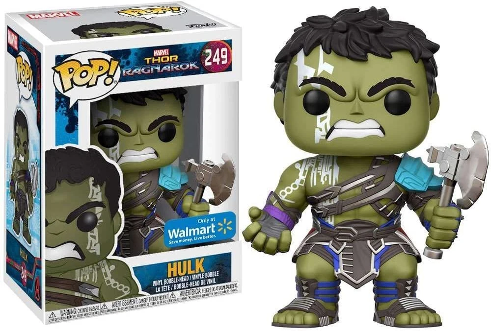 Brick Pops Inc. Funko Pop! Marvel Thor Ragnarok Hulk Gladiator #249 Walmart Exclusive Vinyl Figure 3 Brick Pops Inc. Funko Pop! Marvel Thor Ragnarok Hulk Gladiator #249 Walmart Exclusive Vinyl Figure