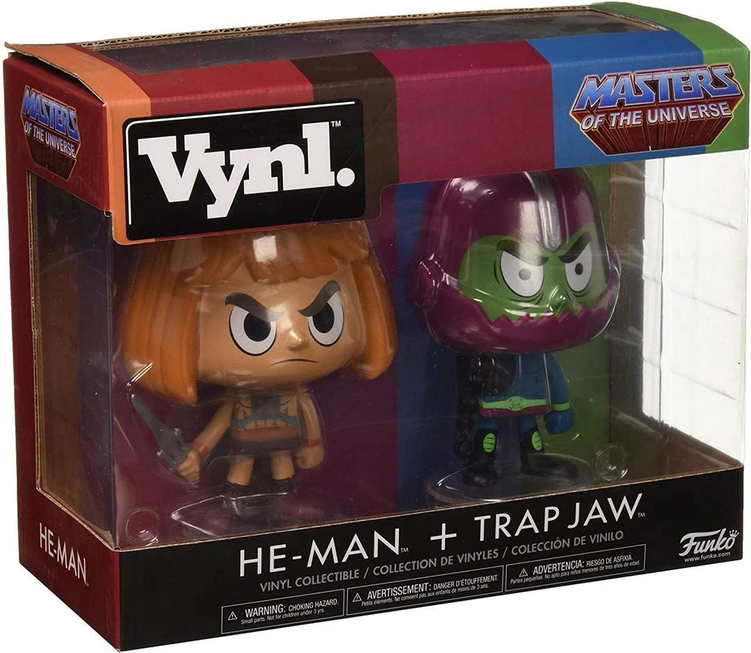 Brick Pops Inc. Funko Vinyl. Masters Of The Universe He-Man & Trapjaw 2 Pack Vinyl Figure 3 Brick Pops Inc. Funko Vinyl. Masters Of The Universe He-Man & Trapjaw 2 Pack Vinyl Figure