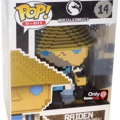 Brick Pops Inc. Funko Pop! 8-Bit Mortal Kombat Raiden #14 GameStop Exclusive Vinyl Figure
