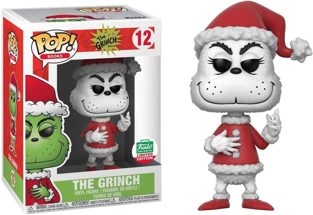 Brick Pops Inc. Funko Pop! Books The Grinch #12 Black & White Limited Edition Vinyl Figure 3 Brick Pops Inc. Funko Pop! Books The Grinch #12 Black & White Limited Edition Vinyl Figure