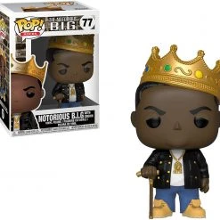 Brick Pops Inc. Funko Pop! Rocks Music Notorious B.I.G. With Crown #77 Multicolor Collectible Vinyl Figure