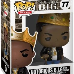 Brick Pops Inc. Funko Pop! Rocks Music Notorious B.I.G. With Crown #77 Multicolor Collectible Vinyl Figure