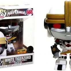 Brick Pops Inc. Funko Pop! Television Power Rangers White Tigerzord #668 Hot Topic Exclusive Multicolor Vinyl Figure