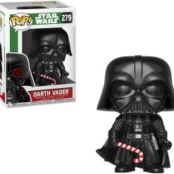 Brick Pops Inc. Funko Pop! Star Wars Holiday Darth Vader With Candy Cane #279 Multicolor Collectible Vinyl Figure