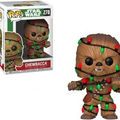 Brick Pops Inc. Funko Pop! Star Wars Holiday Chewie With Lights #278 Multicolor Collectible Vinyl Figure
